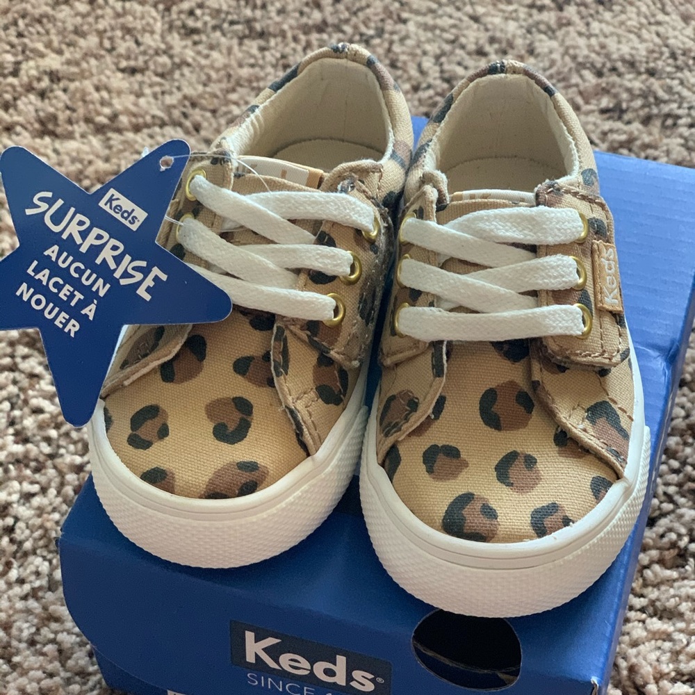 NEW Keds Jump Kick Jr Leopard Toddler Shoes
